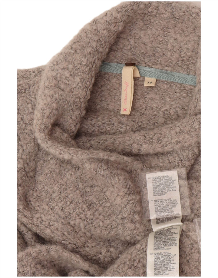 Pull Cardigan White Stuff Femme UK 14 Large Gris Nylon