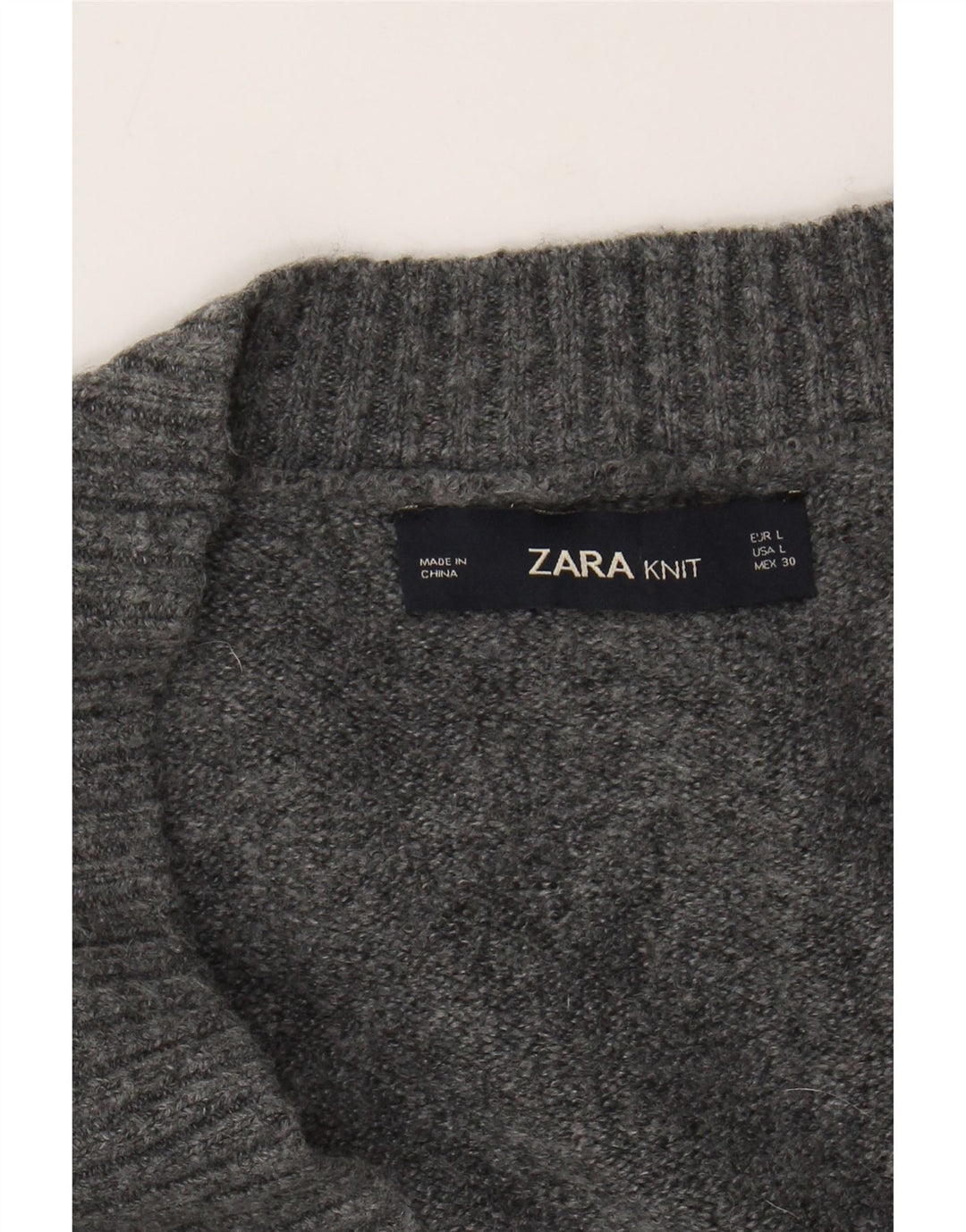 Zara Cardigan surdimensionné pour femme UK 16 Large Gris