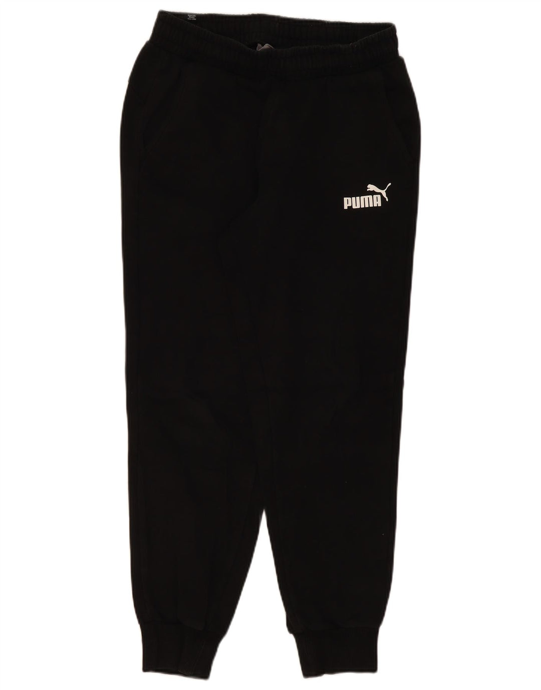 PUMA Mens Tracksuit Trousers Joggers Medium  Black Cotton