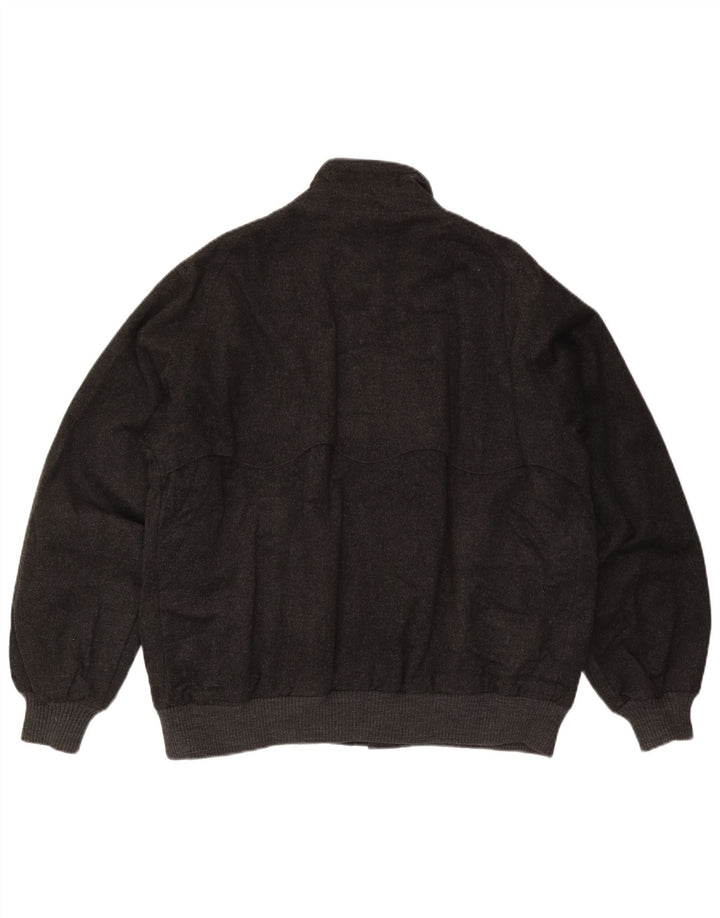 Brooks Brothers Veste Bomber Homme UK 44 2XL Gris Laine