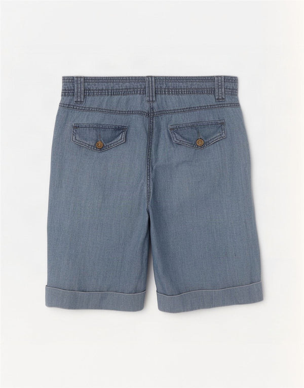 M&Co Bermuda Femme UK 14 Large W32 Bleu Coton