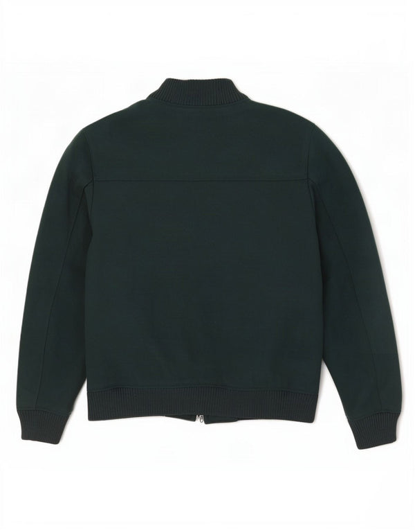 Zara Mens Bomber Jacket UK 40 Large Vert Polyester