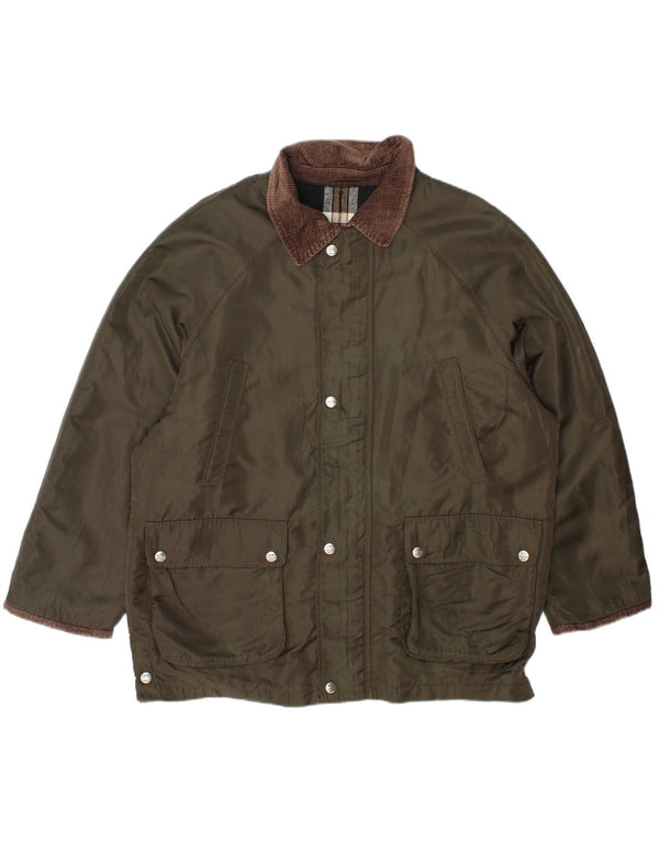 Vittorio Forti Veste utilitaire pour homme UK 42 XL Kaki Colourblock