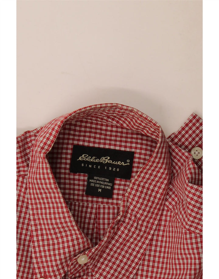 Eddie Bauer Chemise Homme Coton à Carreaux Rouge Moyen