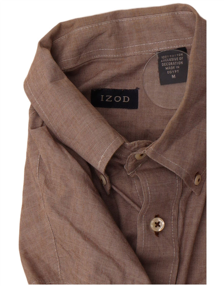 Chemise Homme Izod Coton Marron Moyen