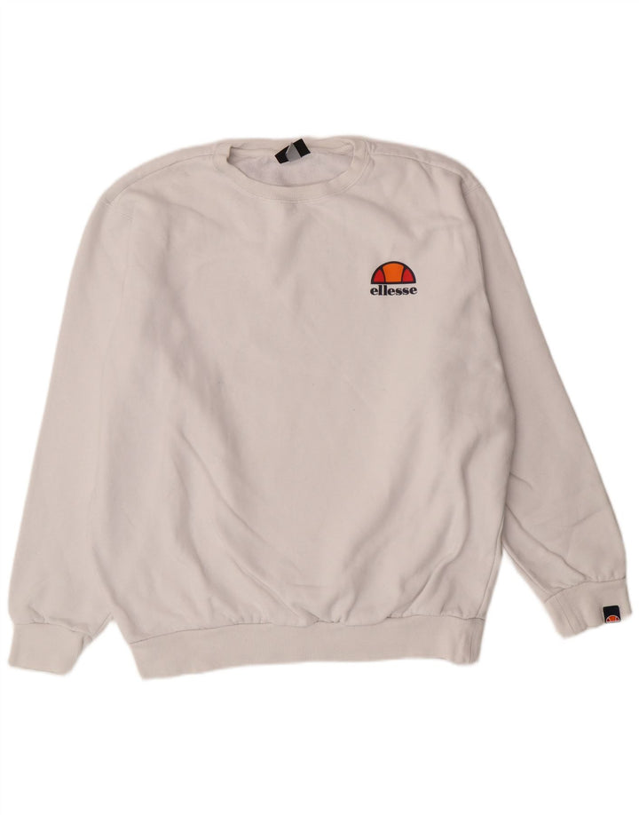 ELLESSE Sweat-Shirt Homme Grand Blanc Coton