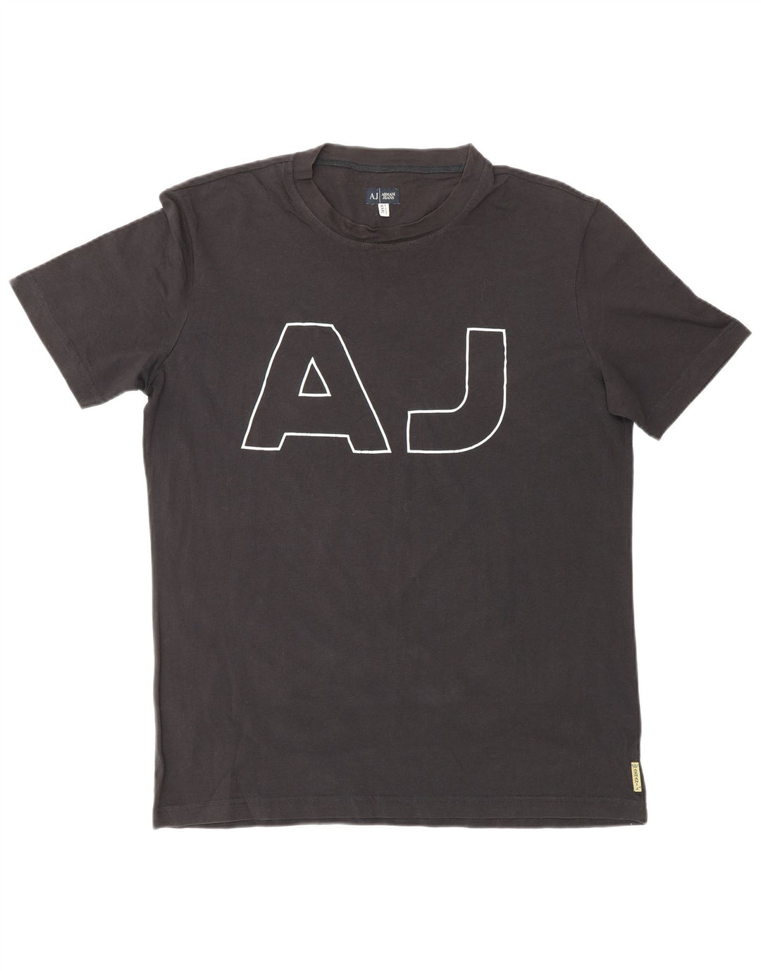 ARMANI JEANS T-Shirt Graphique Homme Top 3XL Coton Noir