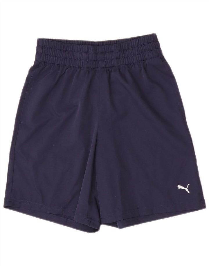 Puma Short de sport garçon 5-6 ans XS Bleu marine Polyester