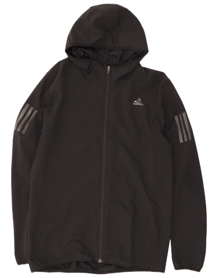 Adidas Veste de survêtement à capuche pour homme Noir moyen Polyester