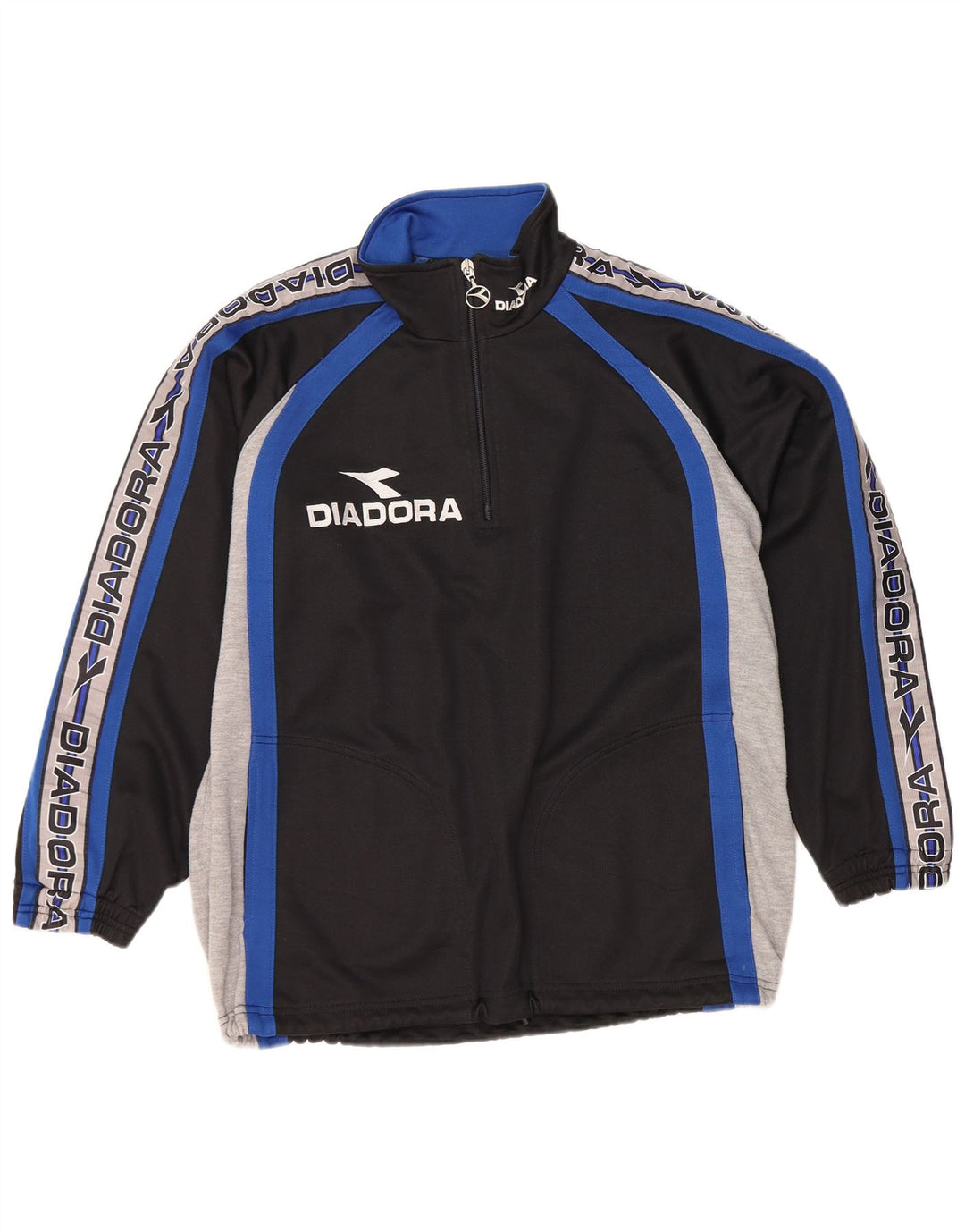 Diadora Veste de Survêtement Graphique Homme Noir Moyen Colorblock