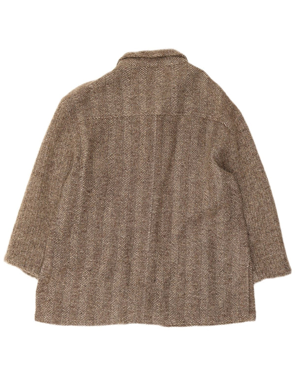 Classics Veste blazer à 5 boutons pour femme UK 14 Grand chevrons kaki