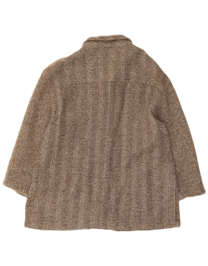 Classics Veste blazer à 5 boutons pour femme UK 14 Grand chevrons kaki