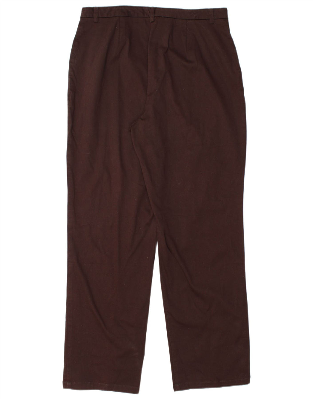 EDDIE BAUER Pantalon Chino Droit Femme US 12 Large W32 L30 Marron