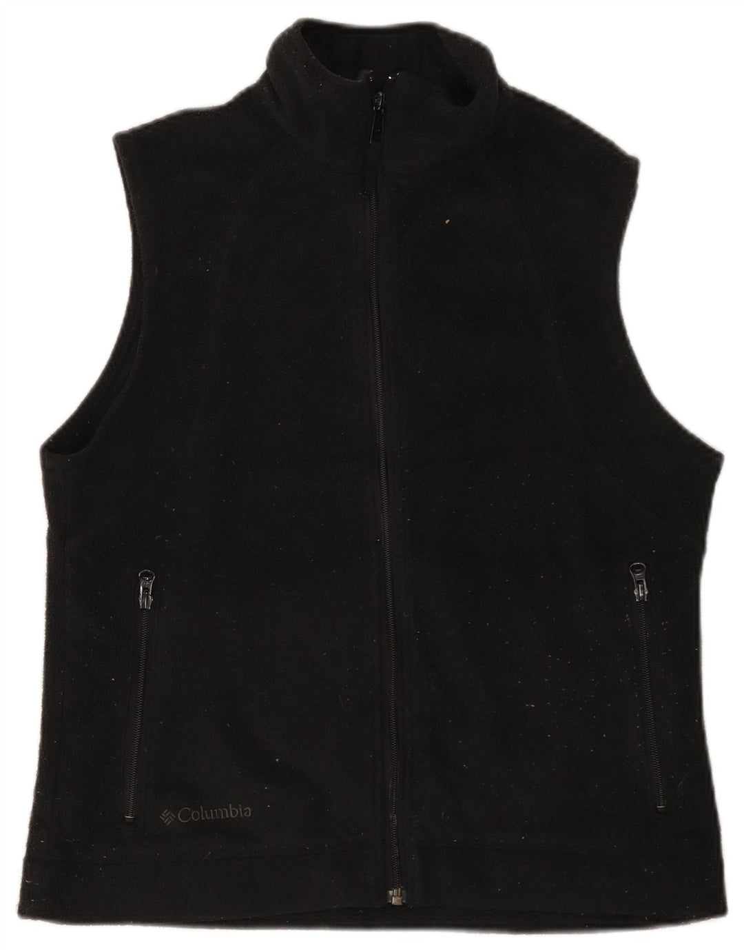 COLUMBIA Gilet Polaire Femme UK 14 Moyen Noir Polyester