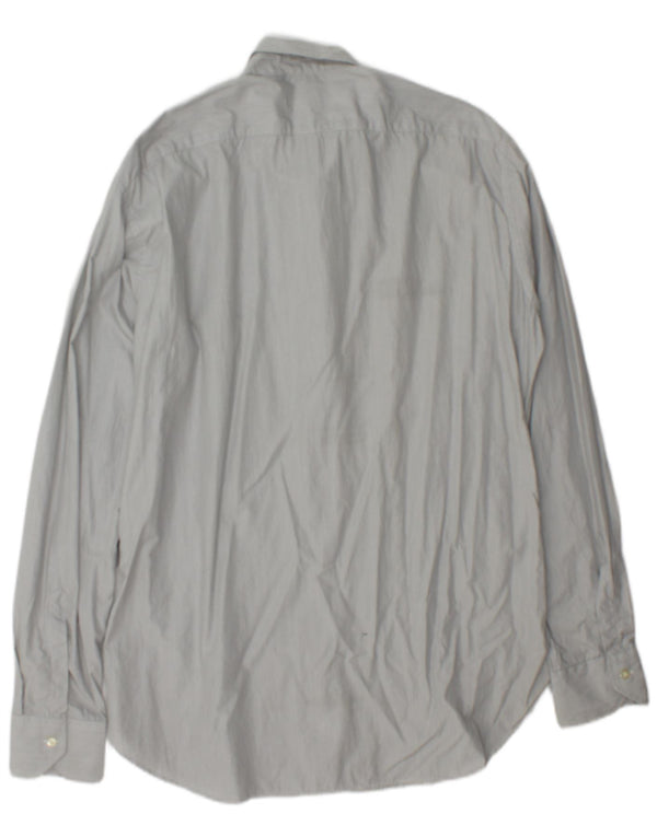 Etro Chemise Homme Taille 43 XL Gris Coton Rayé