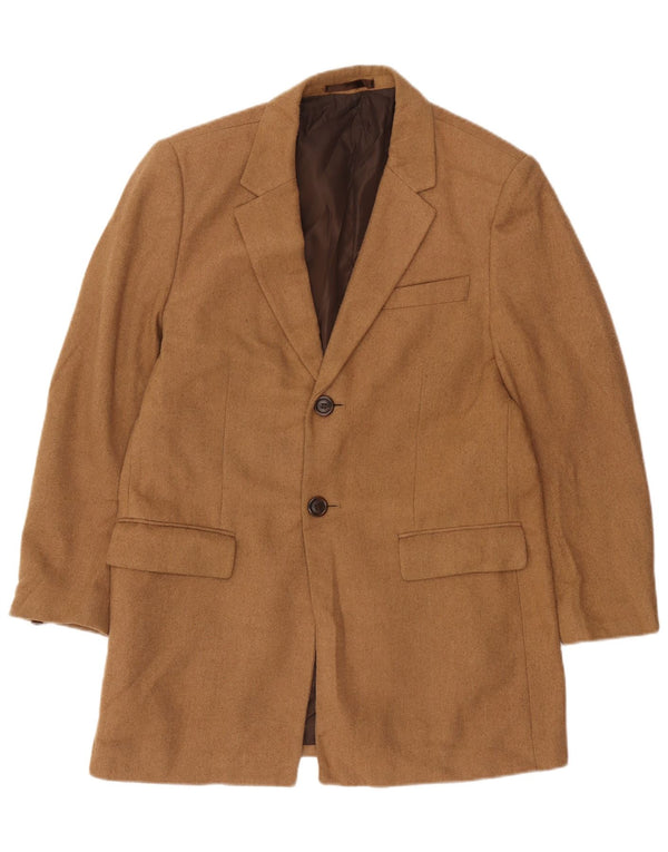 Marks & Spencer Veste blazer à 2 boutons pour homme UK 38 Marron moyen Polyester