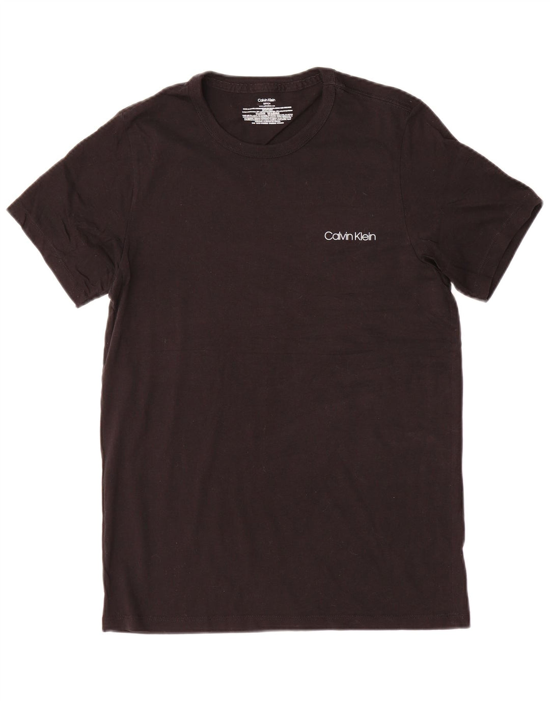 Calvin Klein T-shirt à manches courtes pour homme en coton noir Taille S