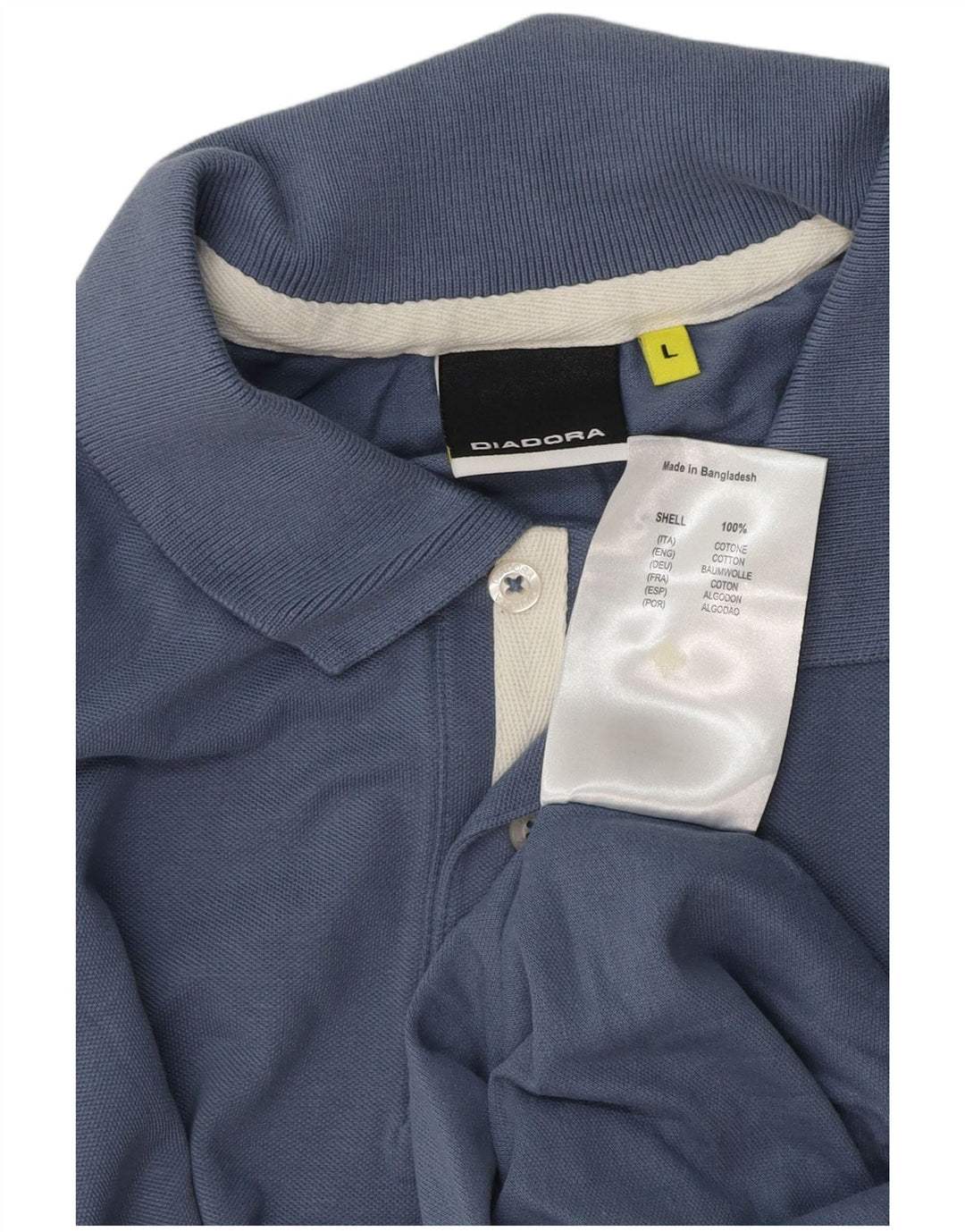 Diadora Polo Homme Grand Bleu Coton