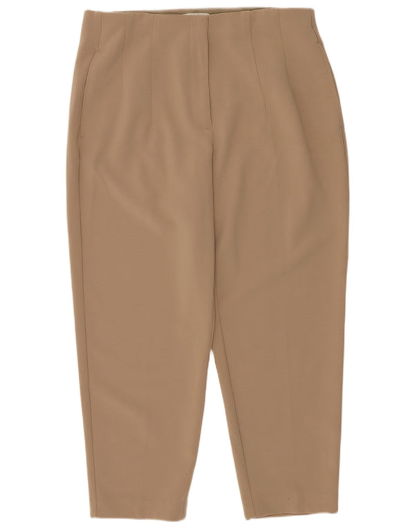 Marks & Spencer Pantalon court fuselé pour femme UK 14 Medium W30 L24 Beige