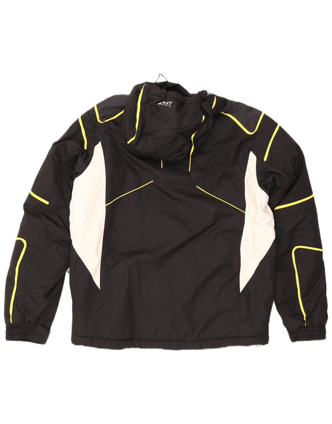 AST Veste de ski à capuche pour homme UK 44 2XL Noir Colourblock Polyamide