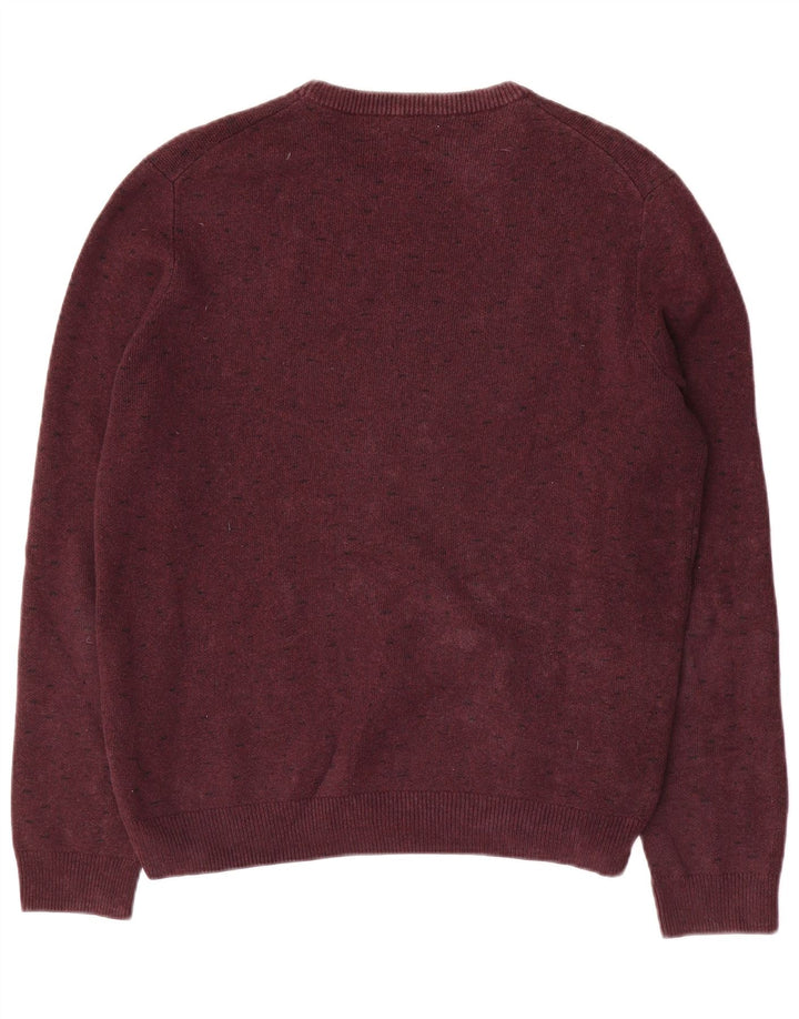 Farah Pull à col rond pour homme en coton marron moyen
