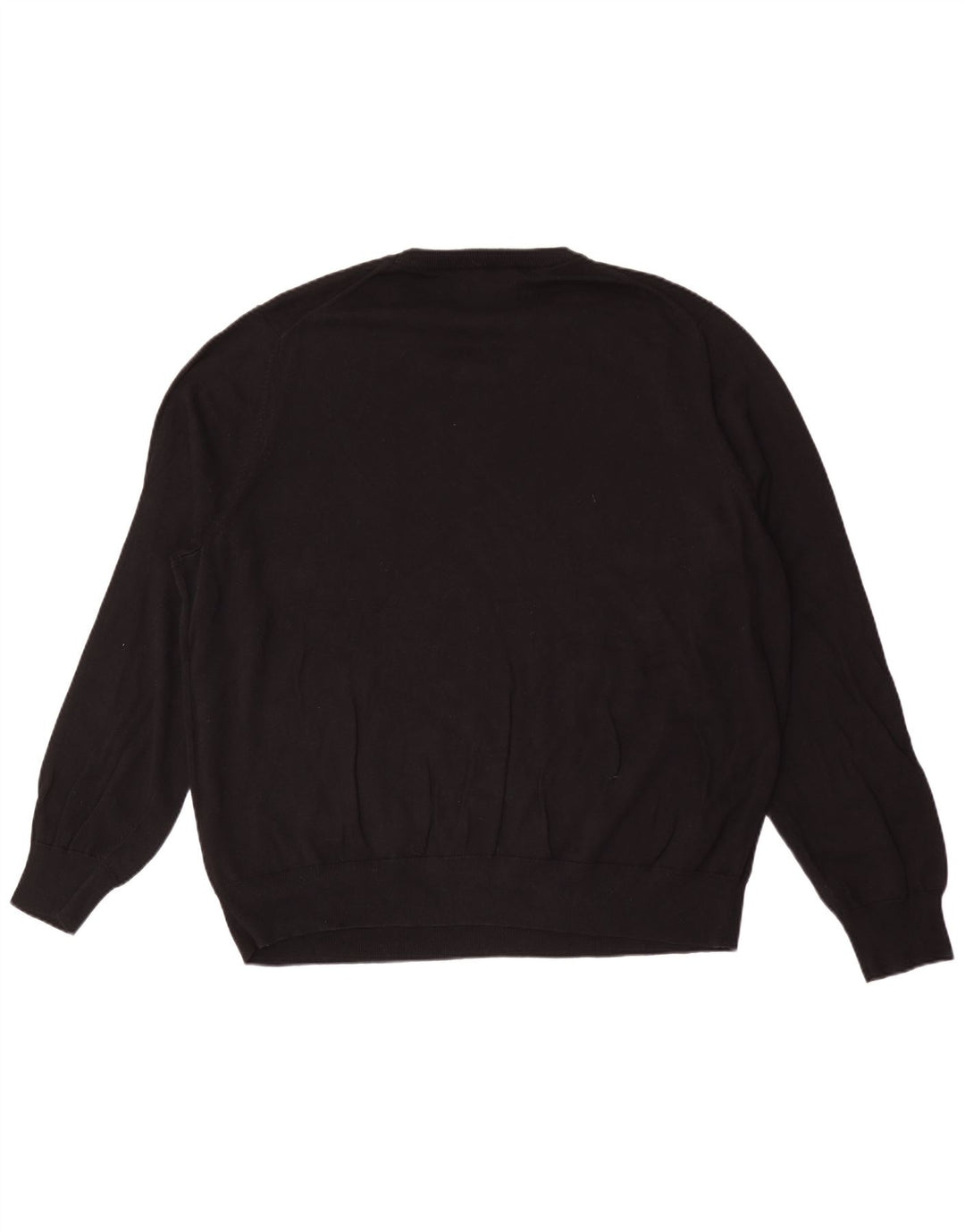 Marks & Spencer Pull col rond pour homme en coton noir 3XL