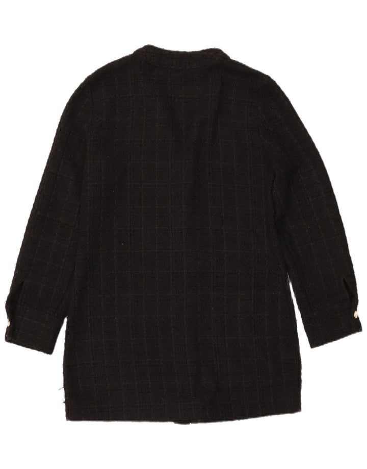 Zara Cardigan long pour femme UK 14 Noir moyen