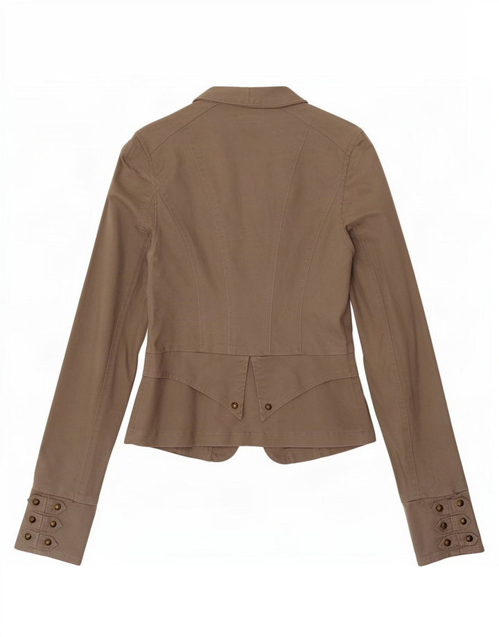 Jane Norman Veste Blazer Femme UK 6 XS Gris Coton
