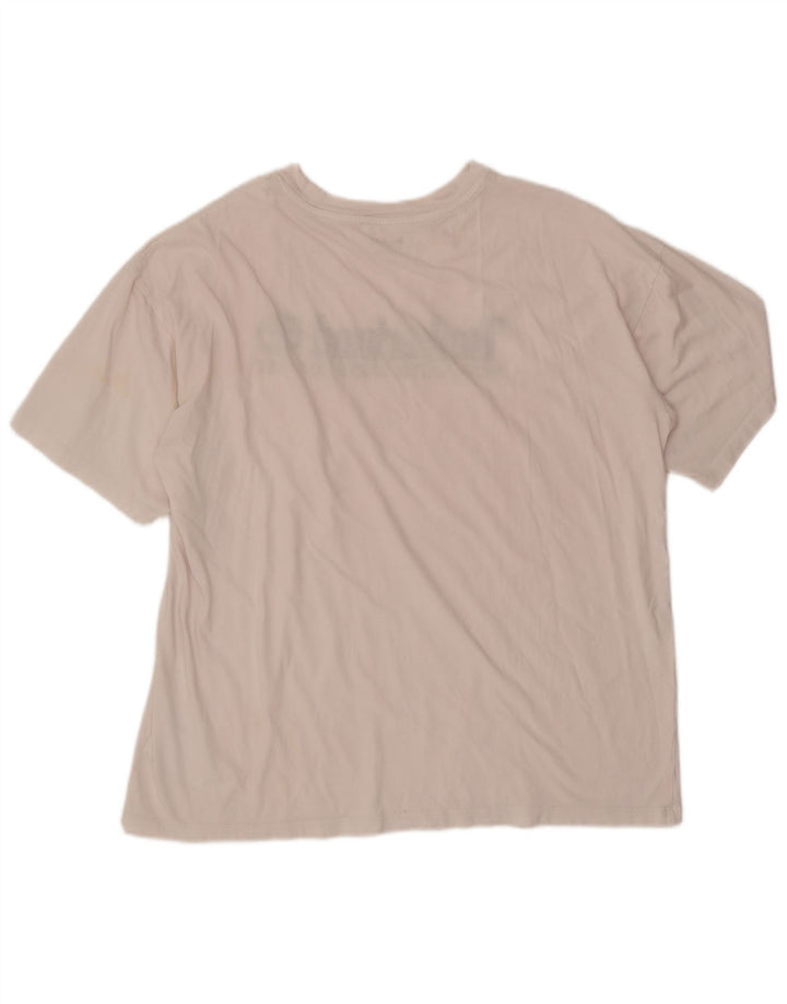 Timberland T-Shirt Graphique Homme Grand Blanc Coton