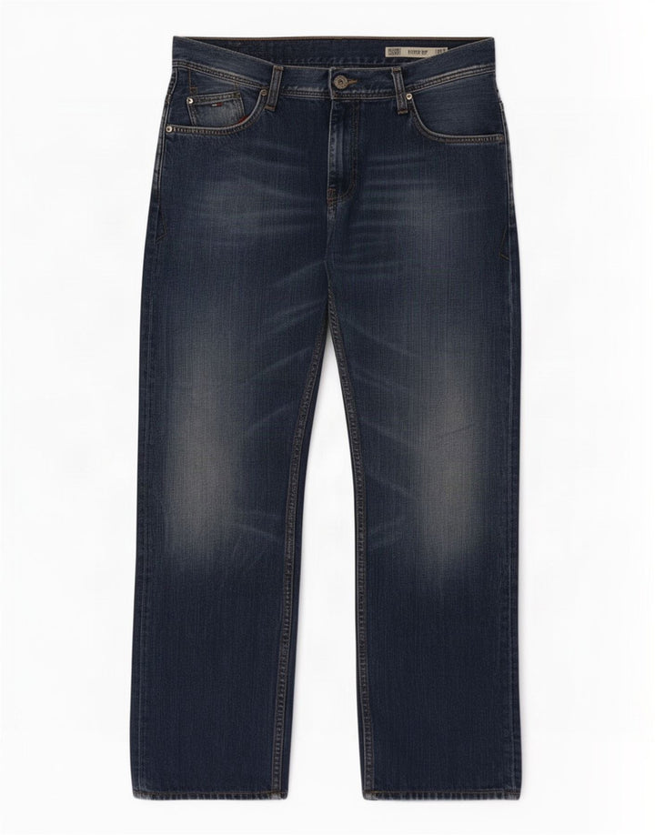 Tommy Hilfiger Jean Ryder Zip Regular Droit Homme W36 L32 Bleu