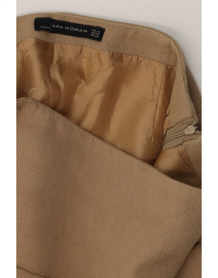 Zara Femme Mini Jupe XS W24 Beige