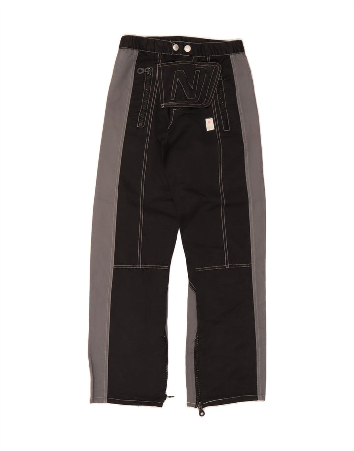 VINTAGE Womens Straight Riding Trousers IT 42 Medium W26 L30 Black Vintage Vintage and Second-Hand Vintage from Messina Hembry 