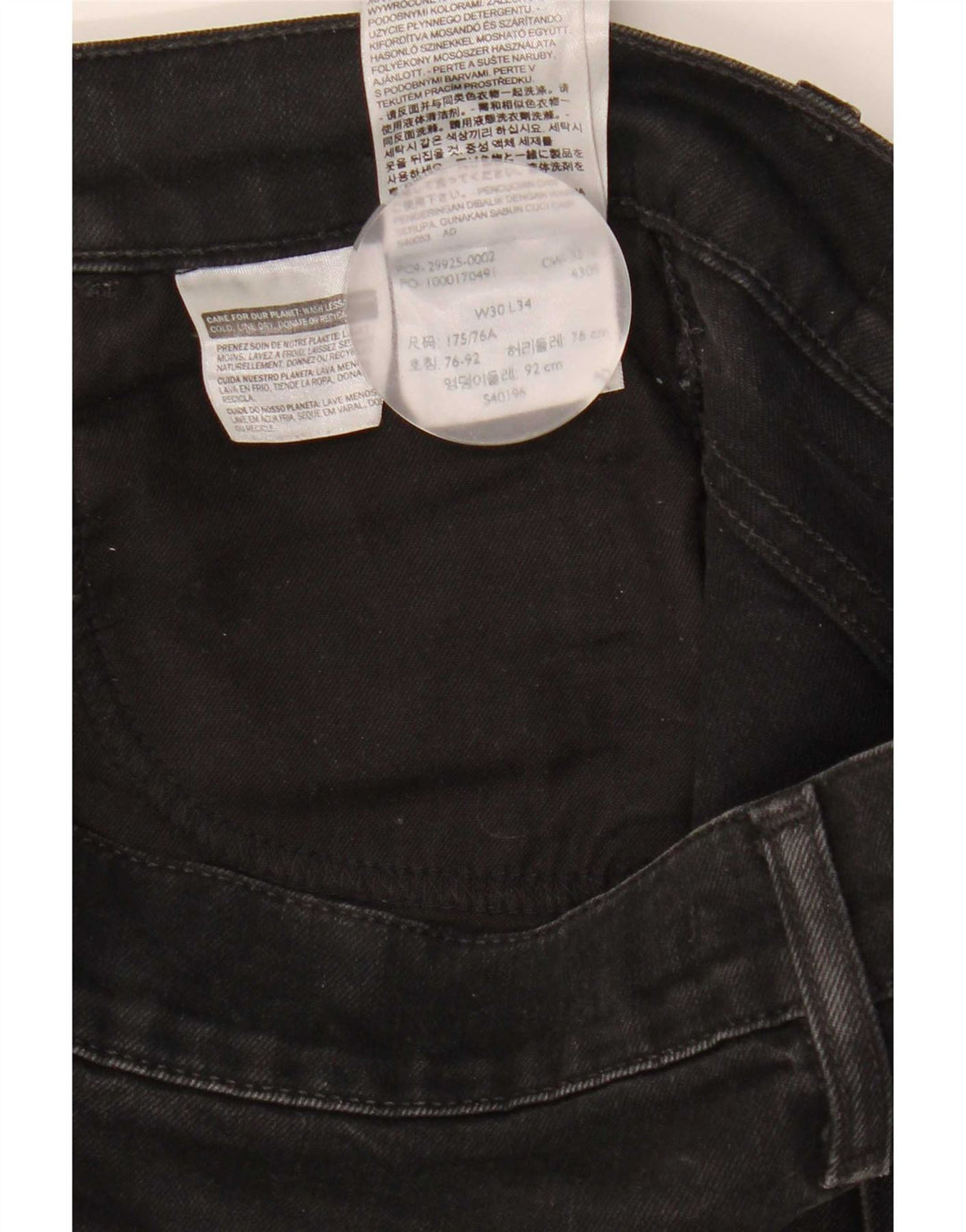 Levi's Jean Slim Line 8 Femme W30 L34 Coton Noir