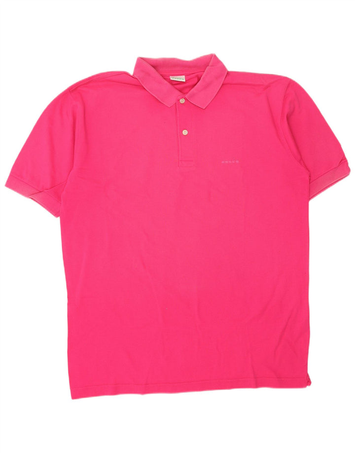 DIADORA Polo Homme Large Rose Coton