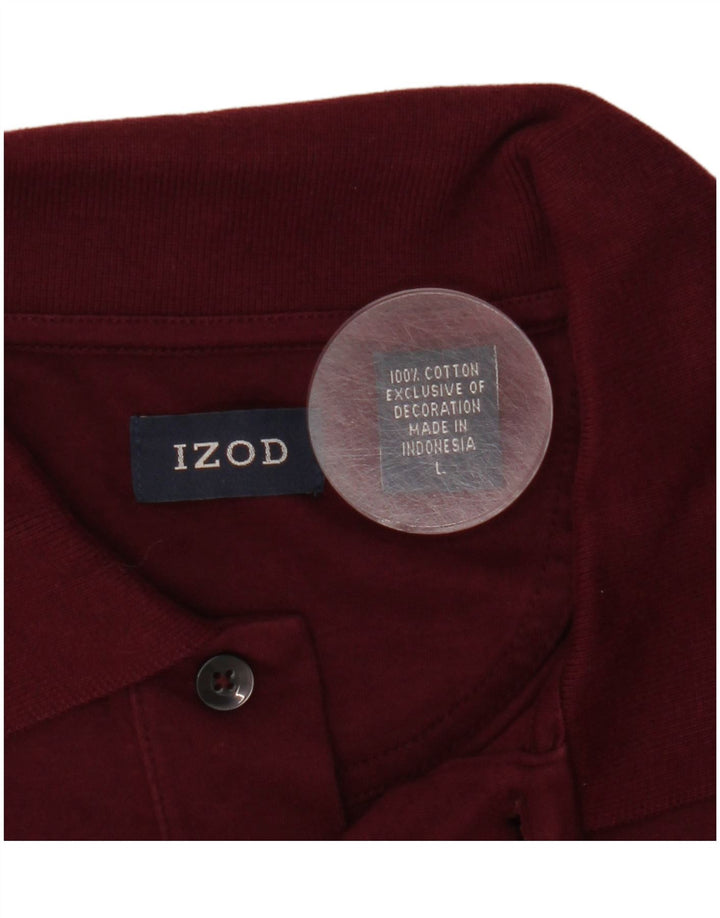 Izod Polo Homme Grand Coton Bordeaux