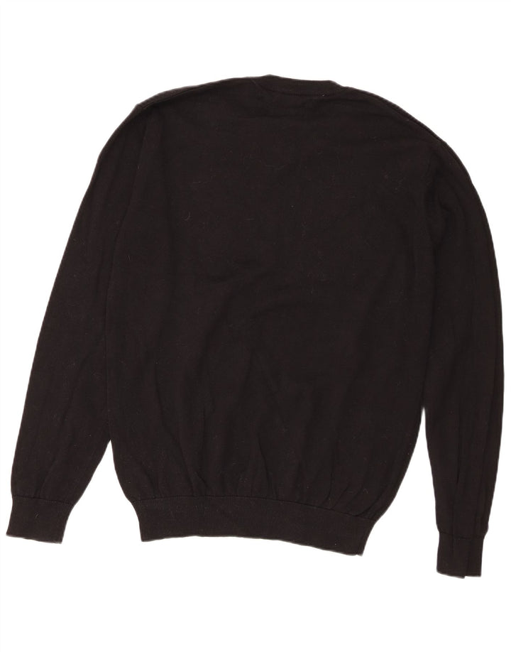 Pierre Cardin Pull coupe classique col V pour homme en coton noir moyen