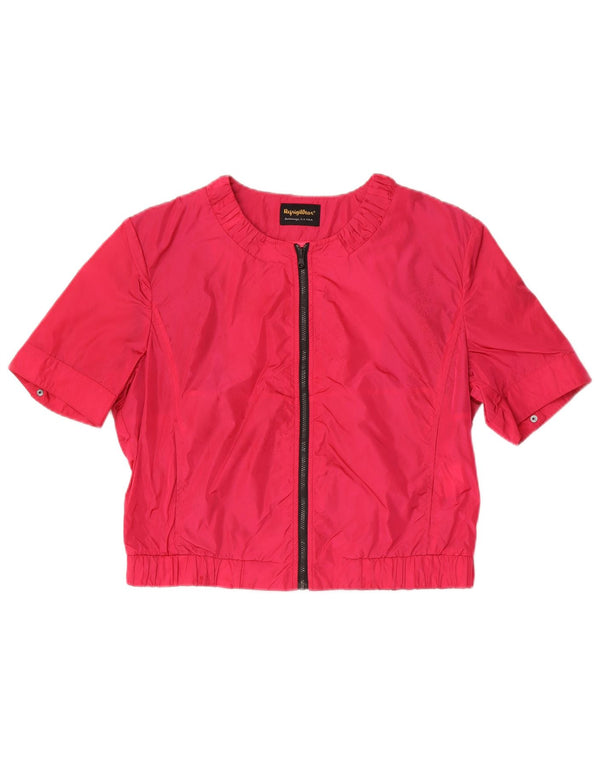 Refrigiwear Veste de survêtement courte à manches courtes pour femme UK 16 Large Rose