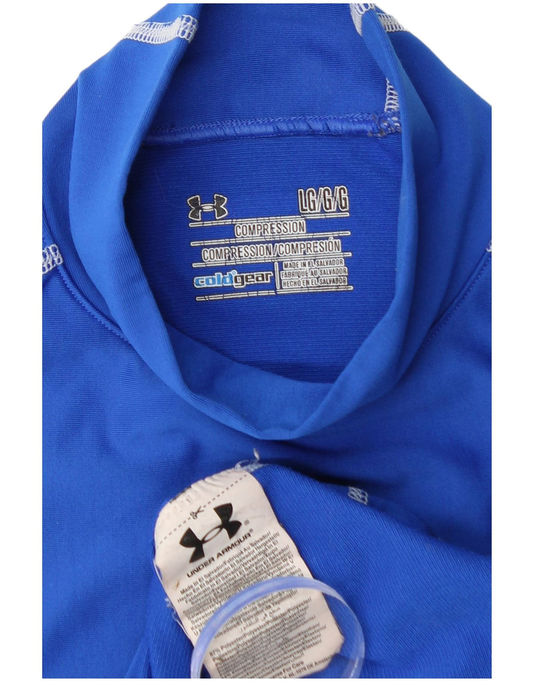 UNDER ARMOUR Haut Cold Gear à manches longues pour homme en polyester bleu moyen