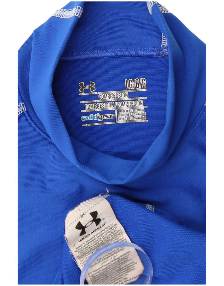 UNDER ARMOUR Haut Cold Gear à manches longues pour homme en polyester bleu moyen