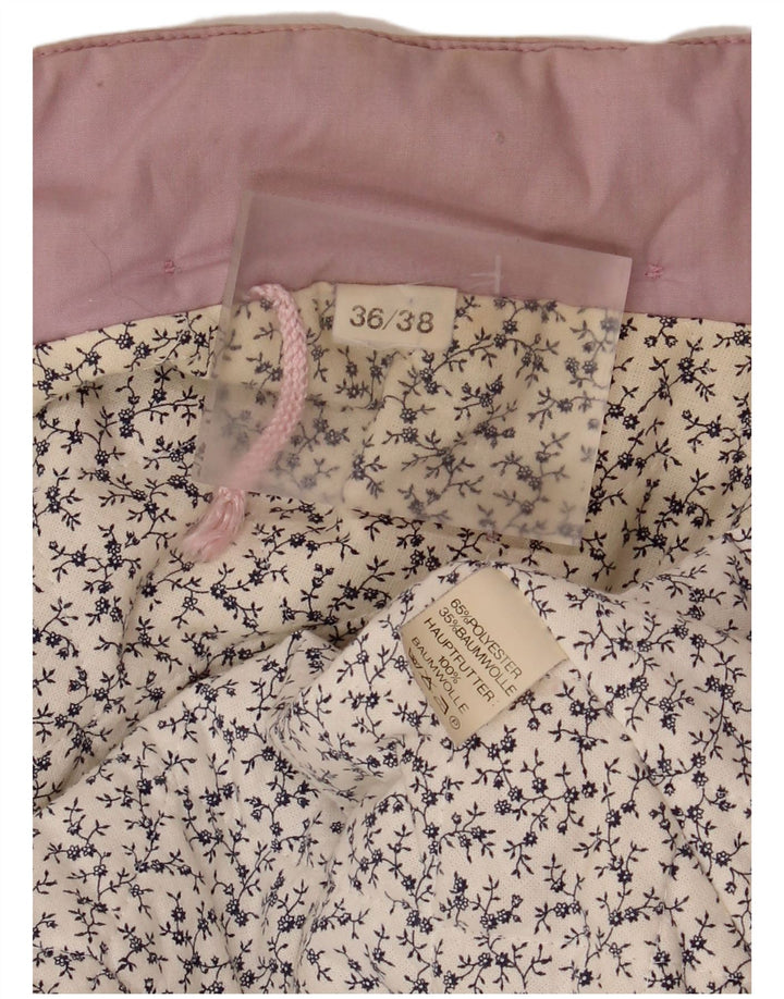 vintage Femme Coupe-vent surdimensionné Manteau IT 36/38 XS Rose Polyester
