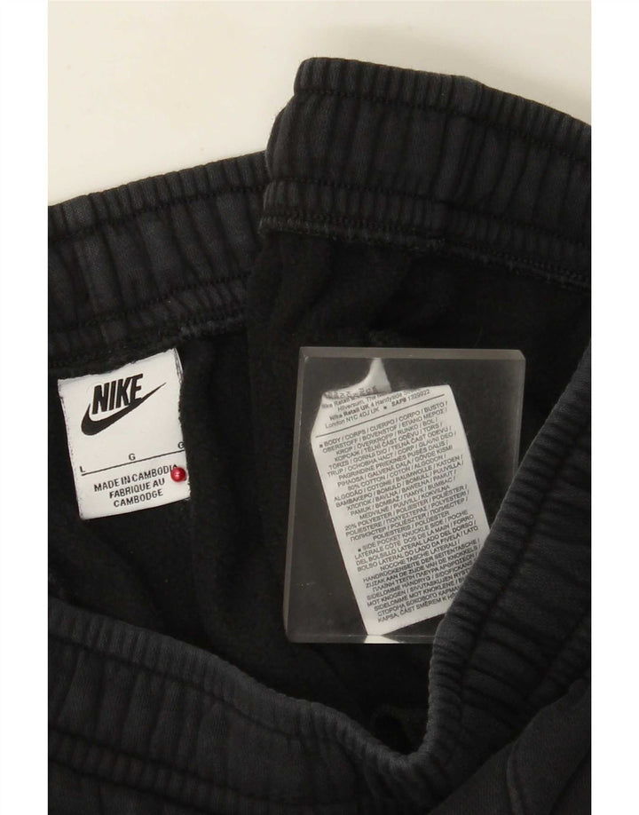 Nike Pantalon de survêtement pour femme en coton noir Taille L