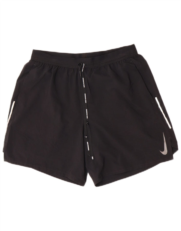 Short de sport Nike Dri Fit pour femme, grand, noir, polyester
