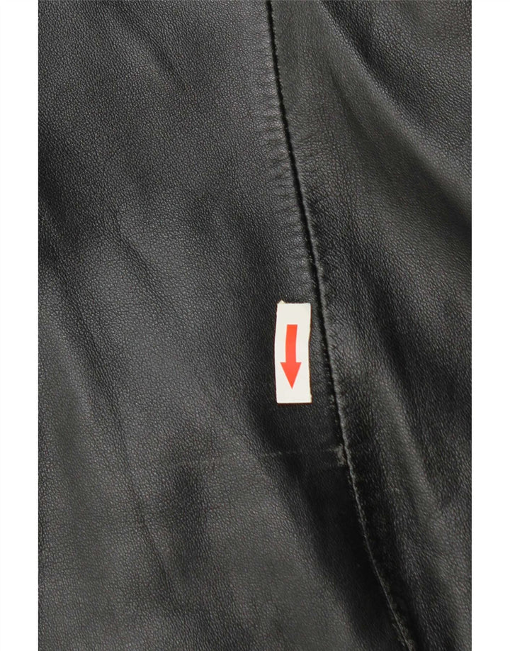 Veste en cuir femme vintage IT 50 XL Cuir noir