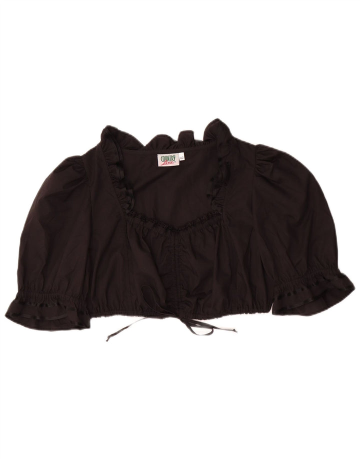 COUNTRY Haut court pour femme IT 42 Polyester noir moyen