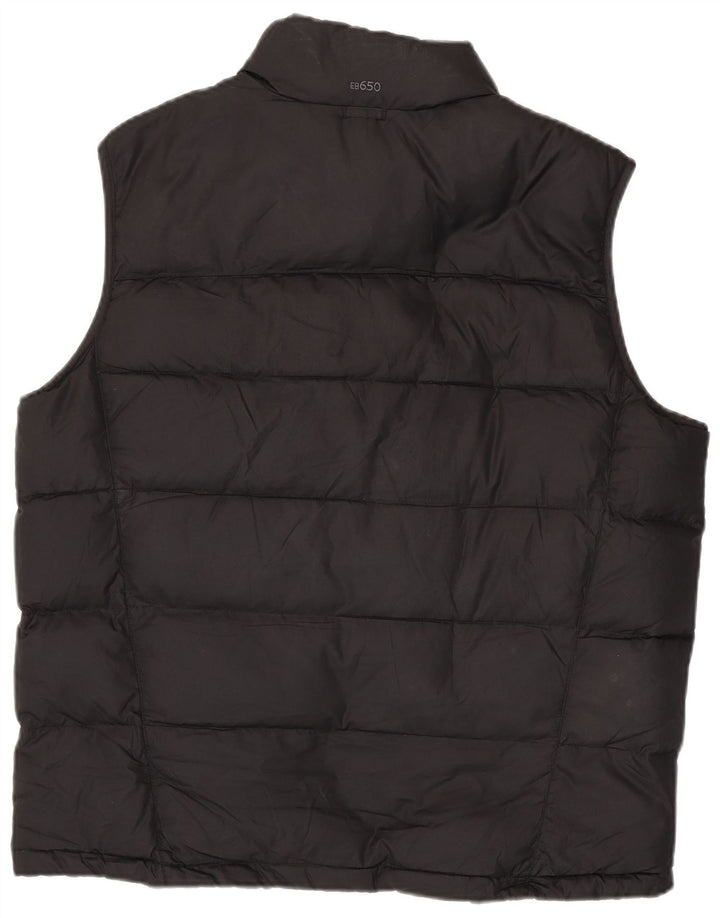 EDDIE BAUER Gilet rembourré pour homme UK 40 Large Noir Polyester