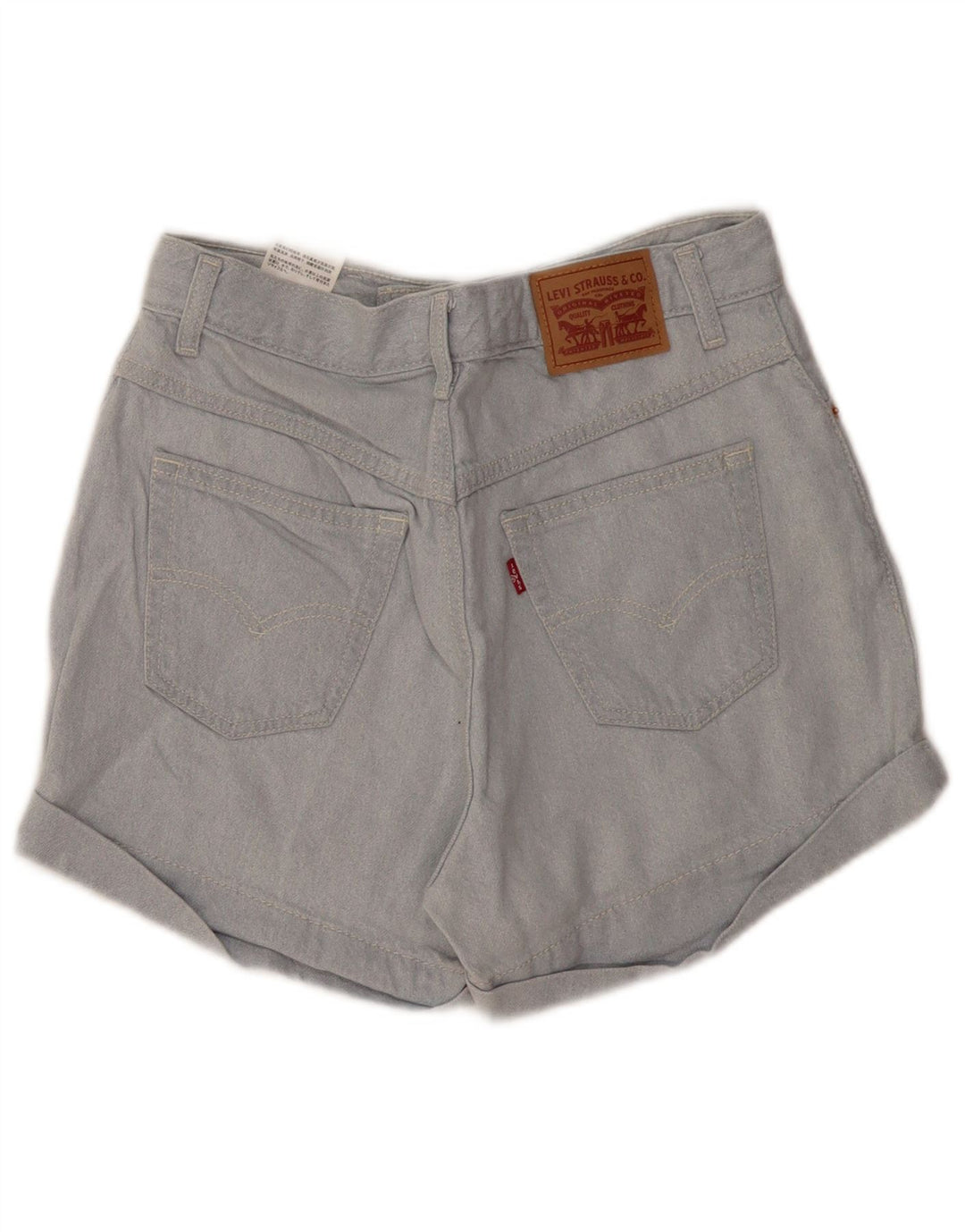 LEVI'S Short Mom Denim Femme W28 Bleu Moyen Coton