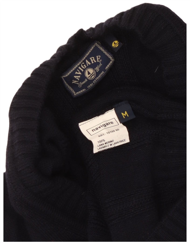 Navigare Cardigan Homme Pull Laine Bleu Marine Moyen