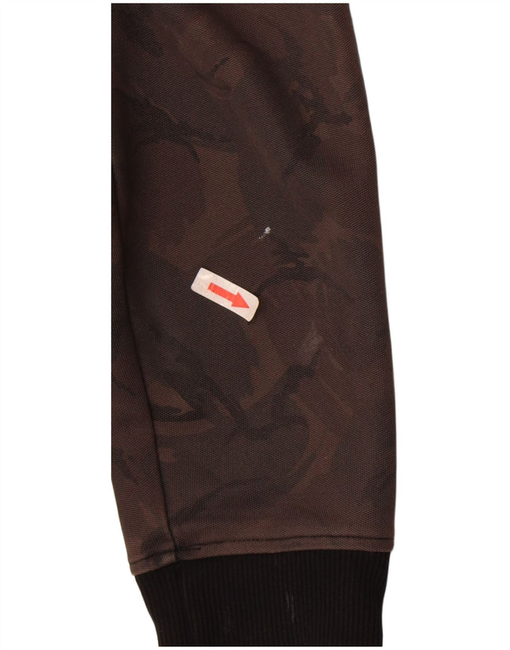 Fred Perry Veste de survêtement pour homme Petit Marron Camouflage Polyester