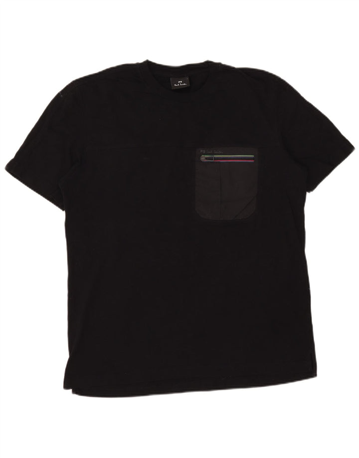 Paul Smith T-Shirt Homme Haut Large Noir Coton