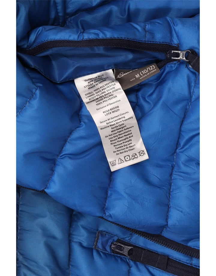 Eddie Bauer Veste matelassée à capuche pour garçon 10-11 ans Bleu marine moyen